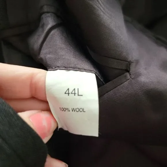 Jos. A. Bank 2 Button Pant Brown Suit ~  Sz 44L Blazer ~ 40W 28.5L Pleated Pants - Picture 7 of 11